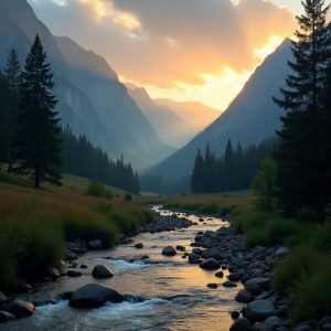 Flux_Dev_Imagen_panormica_serena_de_un_valle_al_amanecer_donde_1